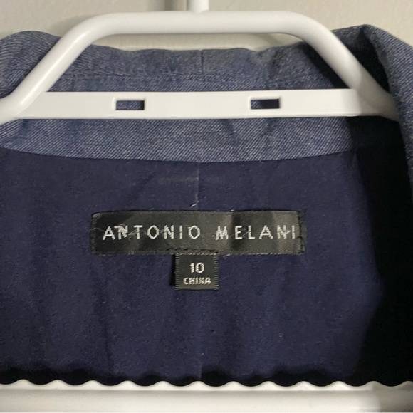 Antonio Melani Women's Blue Single Breasted Blazer - Picture 5 of 8